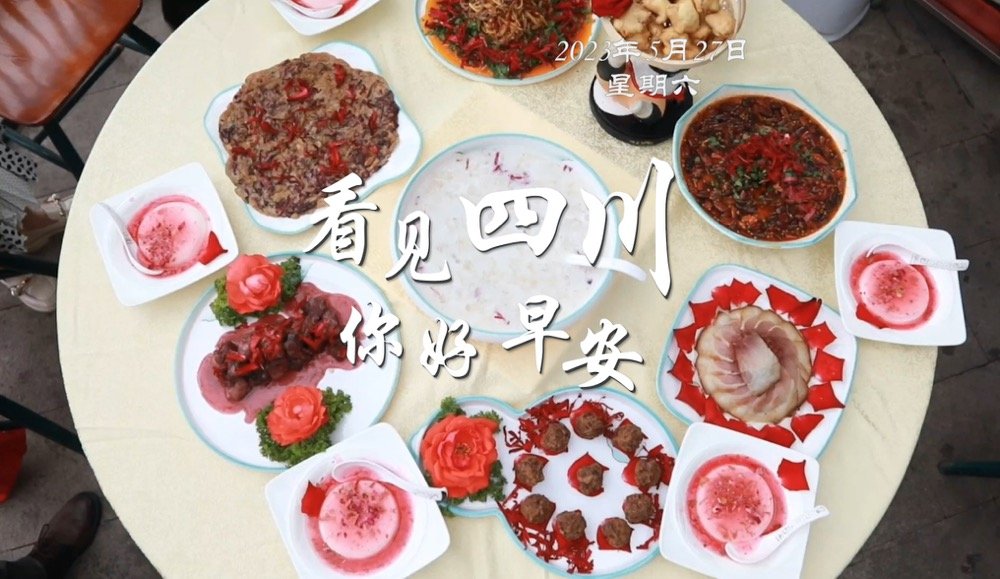 解说乐至县城市主干道的紫叶李花迎春绽
