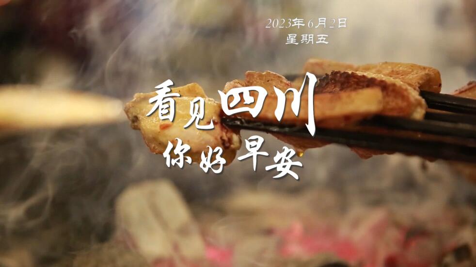 与锦绣天府电视塔的现代剪影相映成趣