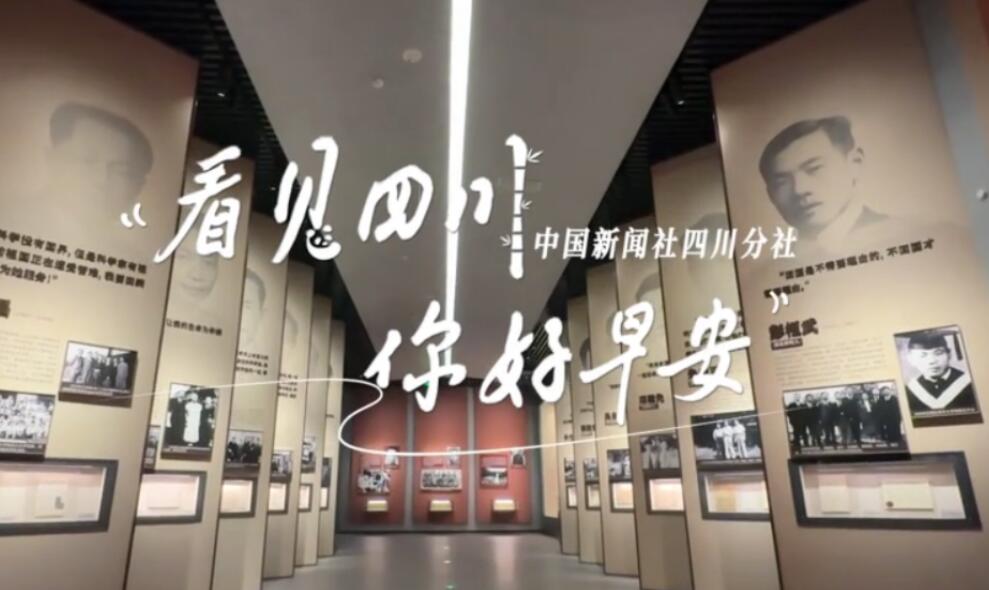 粉白花朵绽放在古寺院落